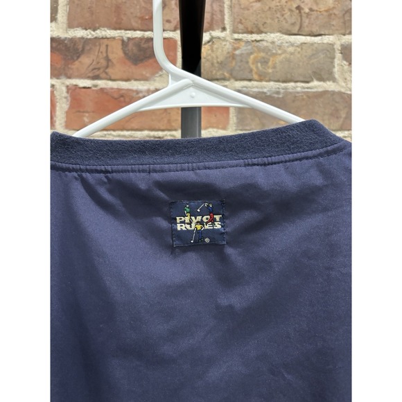 Pivot Rules Pullover Mens XXL, Navy Golf Windshirt Quarter Zip Embroidered, Golf - Picture 7 of 7